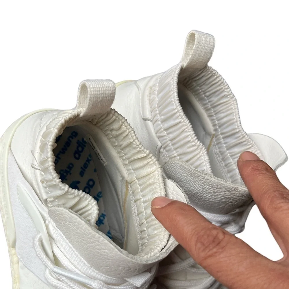 Adidas x Alexander Wang AW Bball Sneakers in Triple White mens size 6